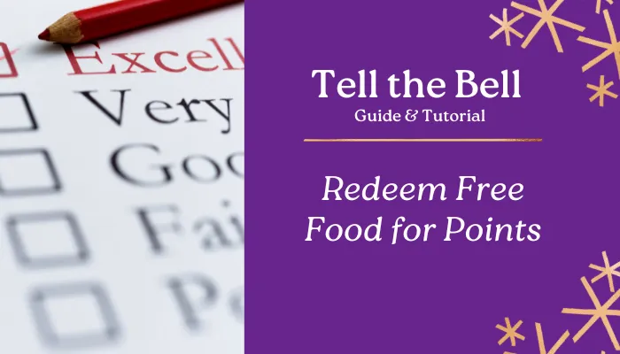 Redeem Free Food for Points